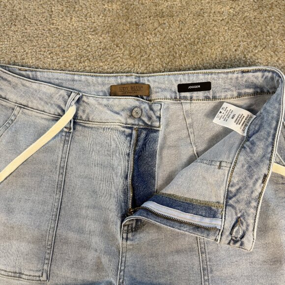 Judy Blue Women’s Jeans Size 16W High Waist Jogger Pull-On 88691 LT Blue F570 - Picture 3 of 14